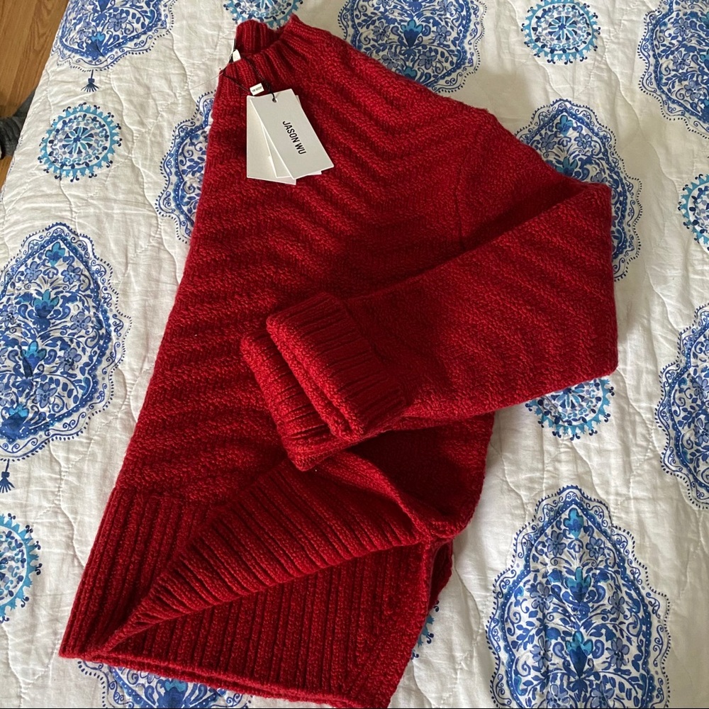 Jason Wu Red Knit Sweater